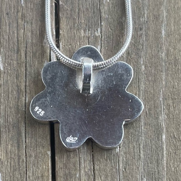 Sylvie Lupien Sterling Silver Colorful Flower Pendant 
Necklace - Picture 12 of 16